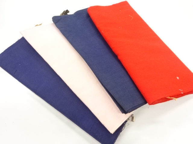 アンティーク　胴裏洗い張り4本セット